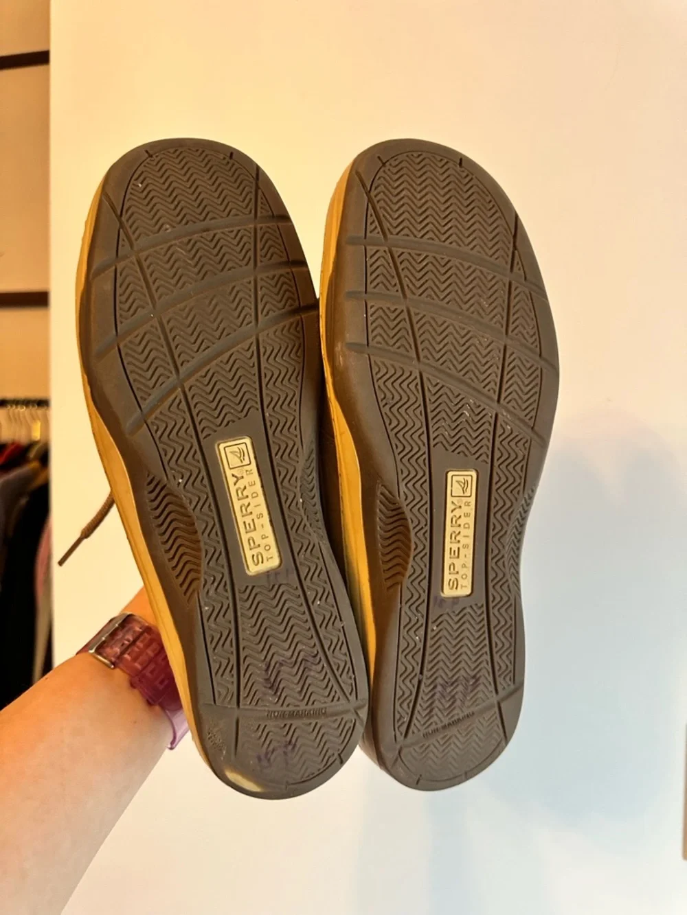 Men's Casual Sperry Boat Shoes in Tan - Picture 3 of 6